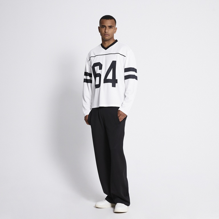 Long sleeve football jersey "Ty" Black